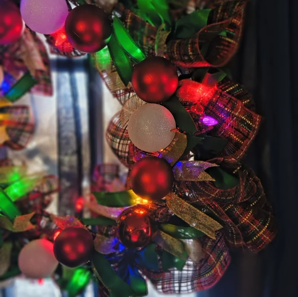 Festive Multicolor Holiday Wreath